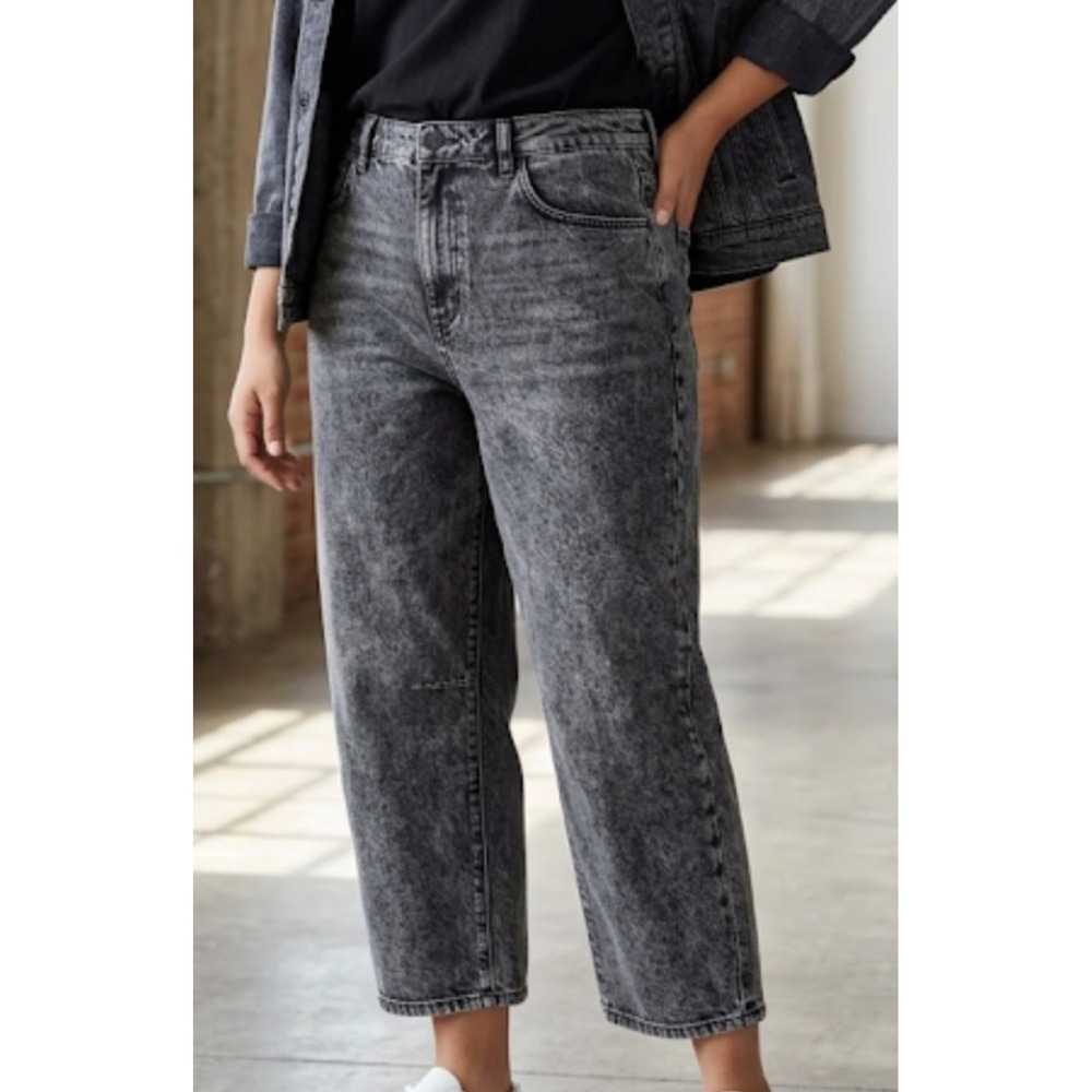 Joe's Size 34 Black Denim Off Ankle Jeans
